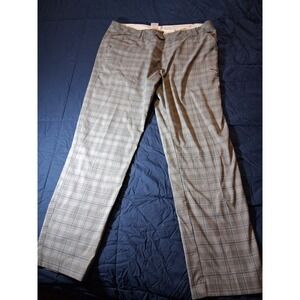 Puma Golf Pants Men's 38x32 Gray Plaid Performance Casual